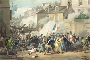 Verdediging van een Barricade, 29 juli 1830